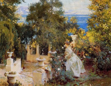  Garten Galerie - Ein Garten in Korfu John Singer Sargent